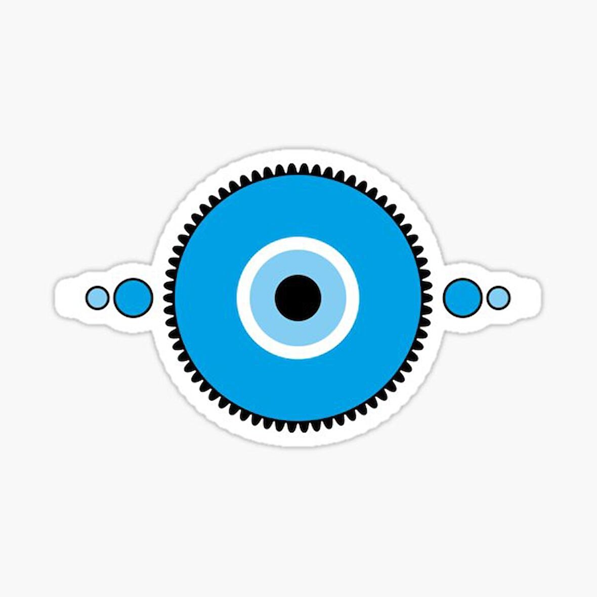 18cm Nazar Boncuğu Sticker Araba Duvar  Yapıştırma Etiket FF24