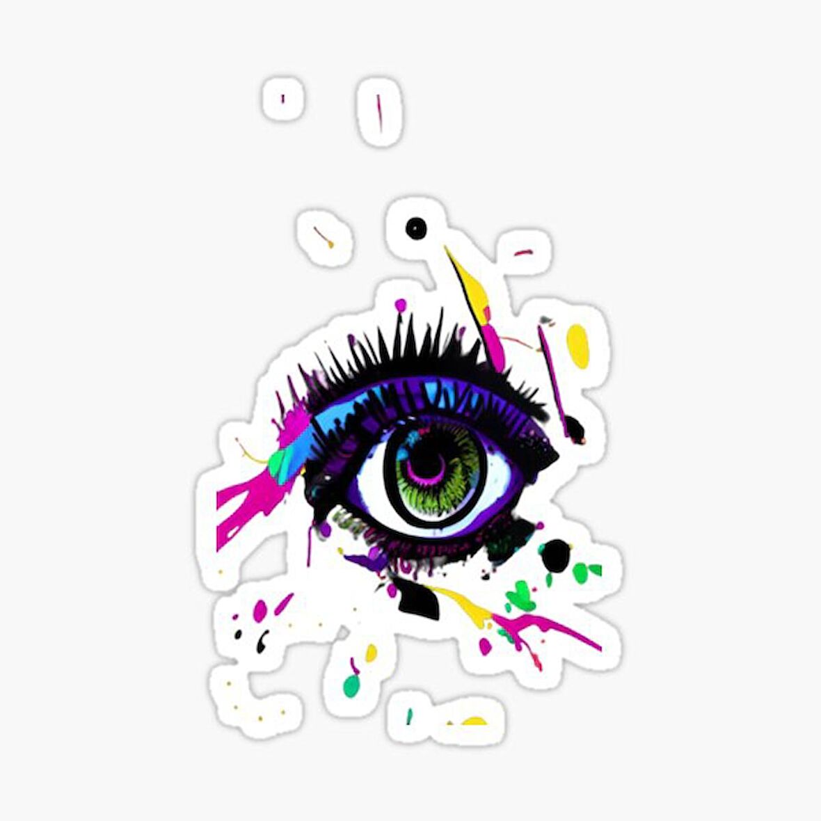 18cm Nazar Boncuğu Sticker Araba Duvar  Yapıştırma Etiket Mf17
