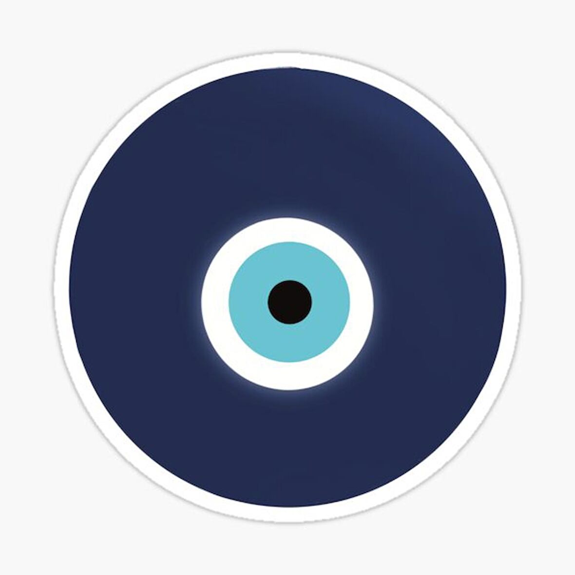 18cm Nazar Boncuğu Sticker Araba Duvar  Yapıştırma Etiket Mf19