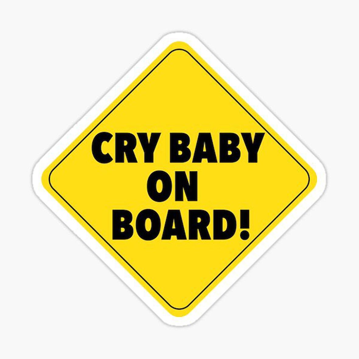 Arabada Ağlayan Bebek Var Etiket 19CM md20