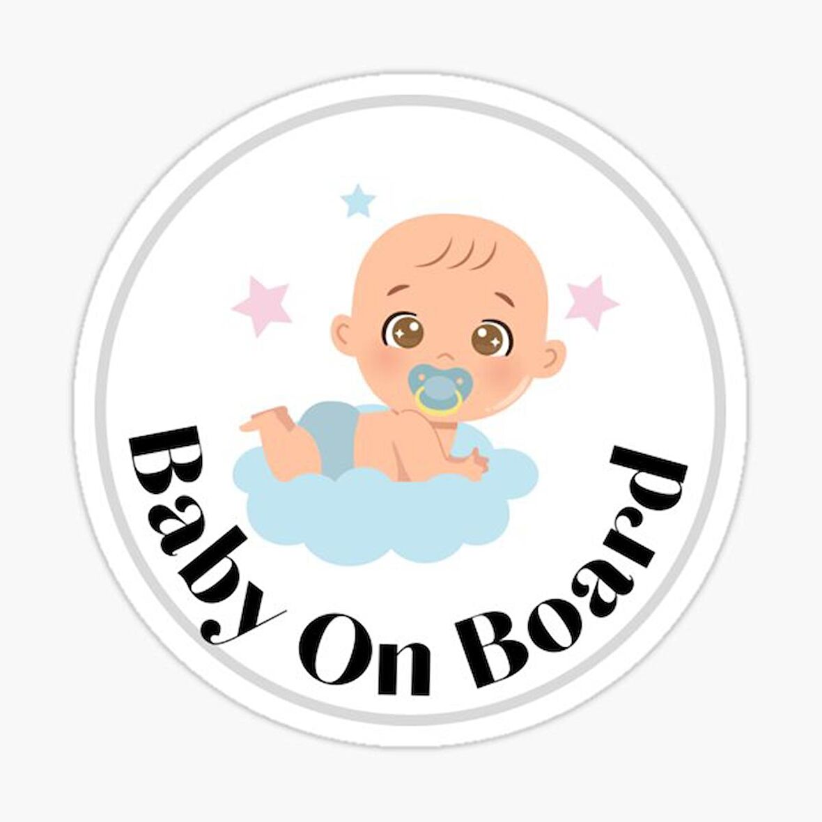 Arabada bebek var Baby On Board Sticker Etiket 19CM md5
