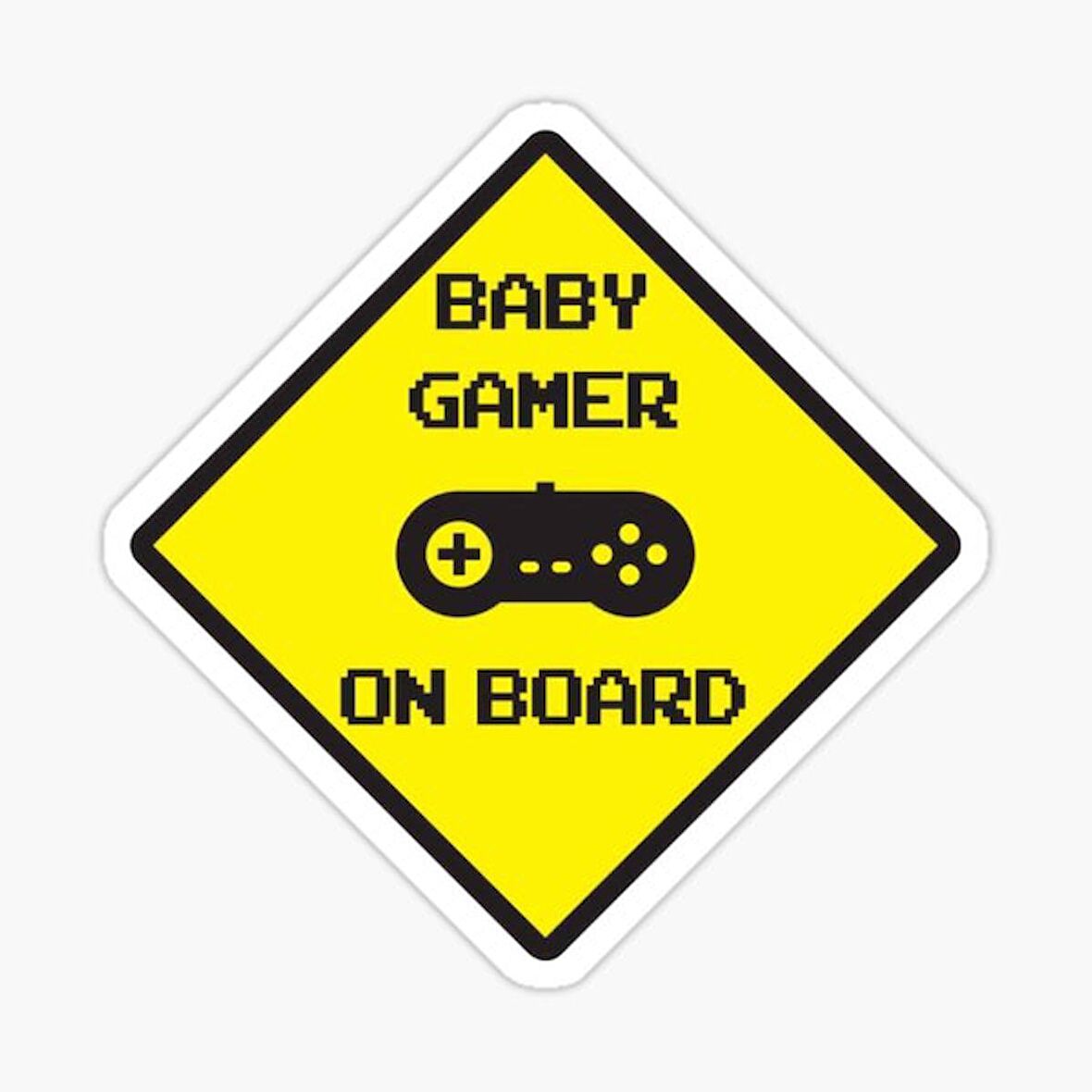 Arabada bebek var Baby On Board Sticker Etiket 19CM md18