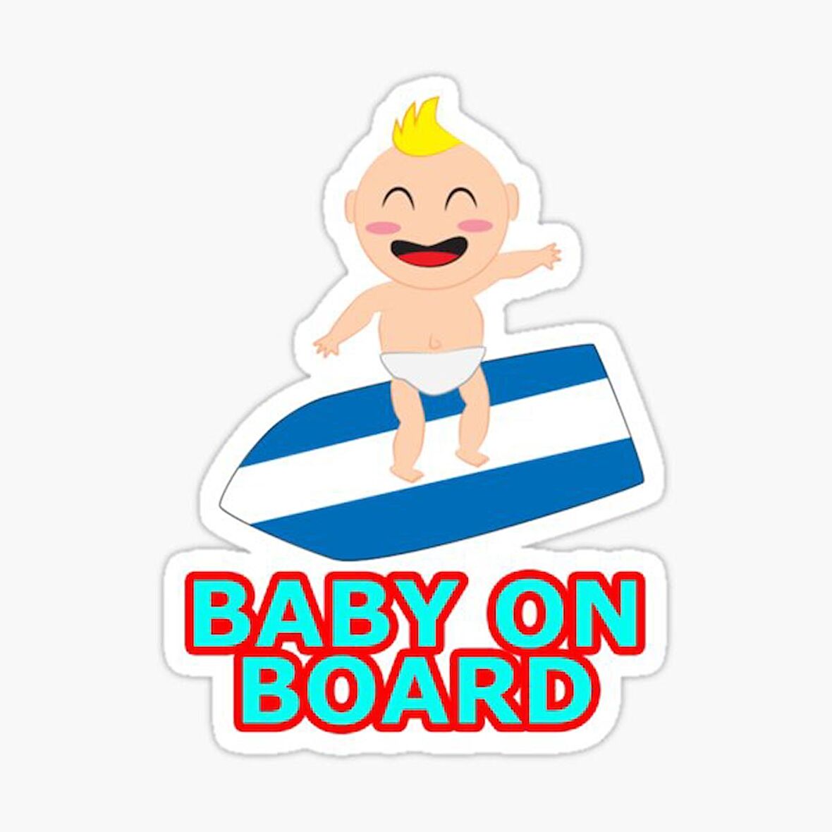 Arabada bebek var Baby On Board Sticker Etiket 19CM md19