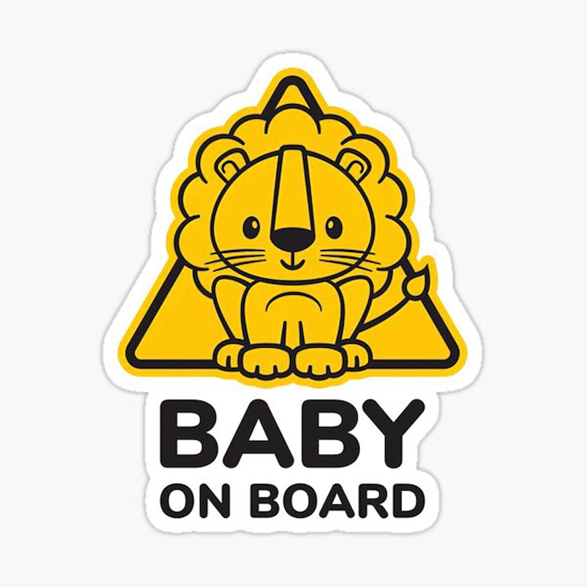 Arabada bebek var Baby On Board Sticker Yapıştırma 19CM md2