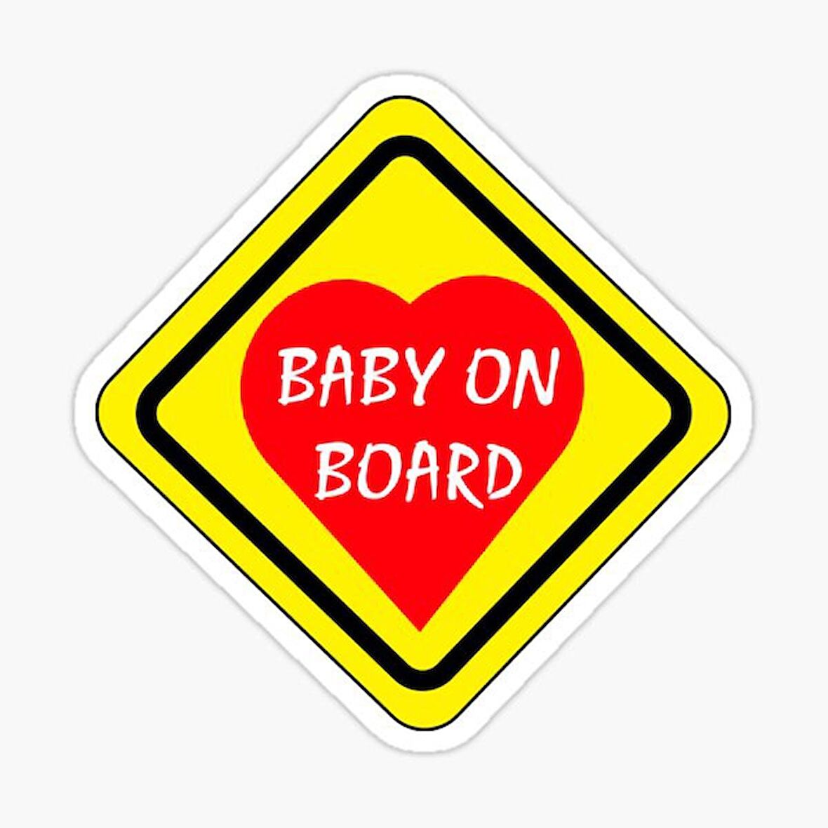 Arabada bebek var Baby On Board Sticker Yapıştırma 19CM md6