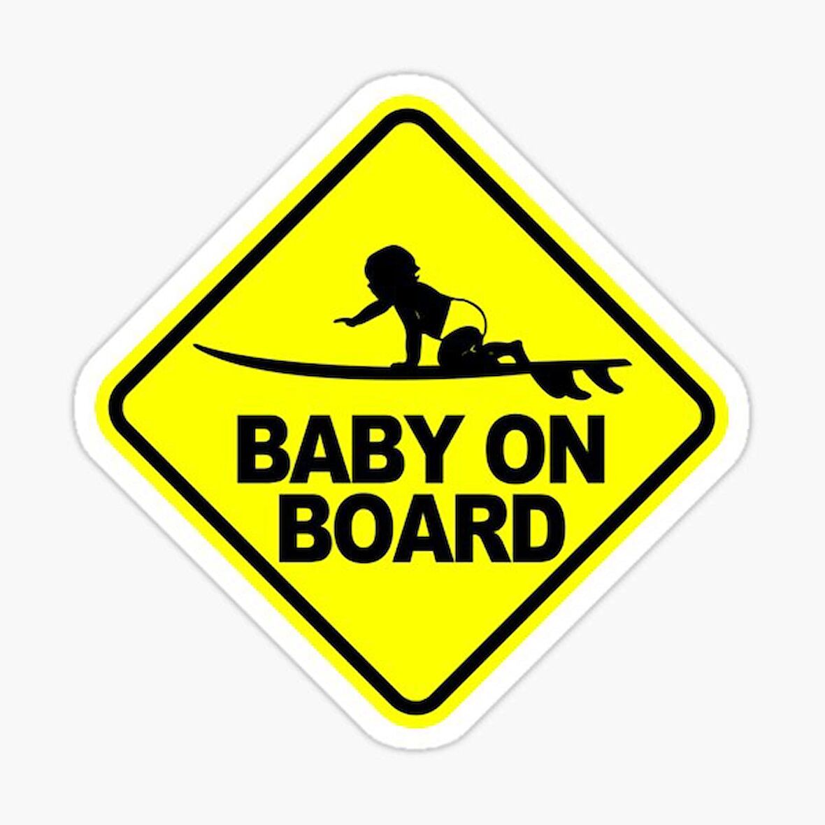 Arabada bebek var Baby On Board Sticker Yapıştırma 19CM md15