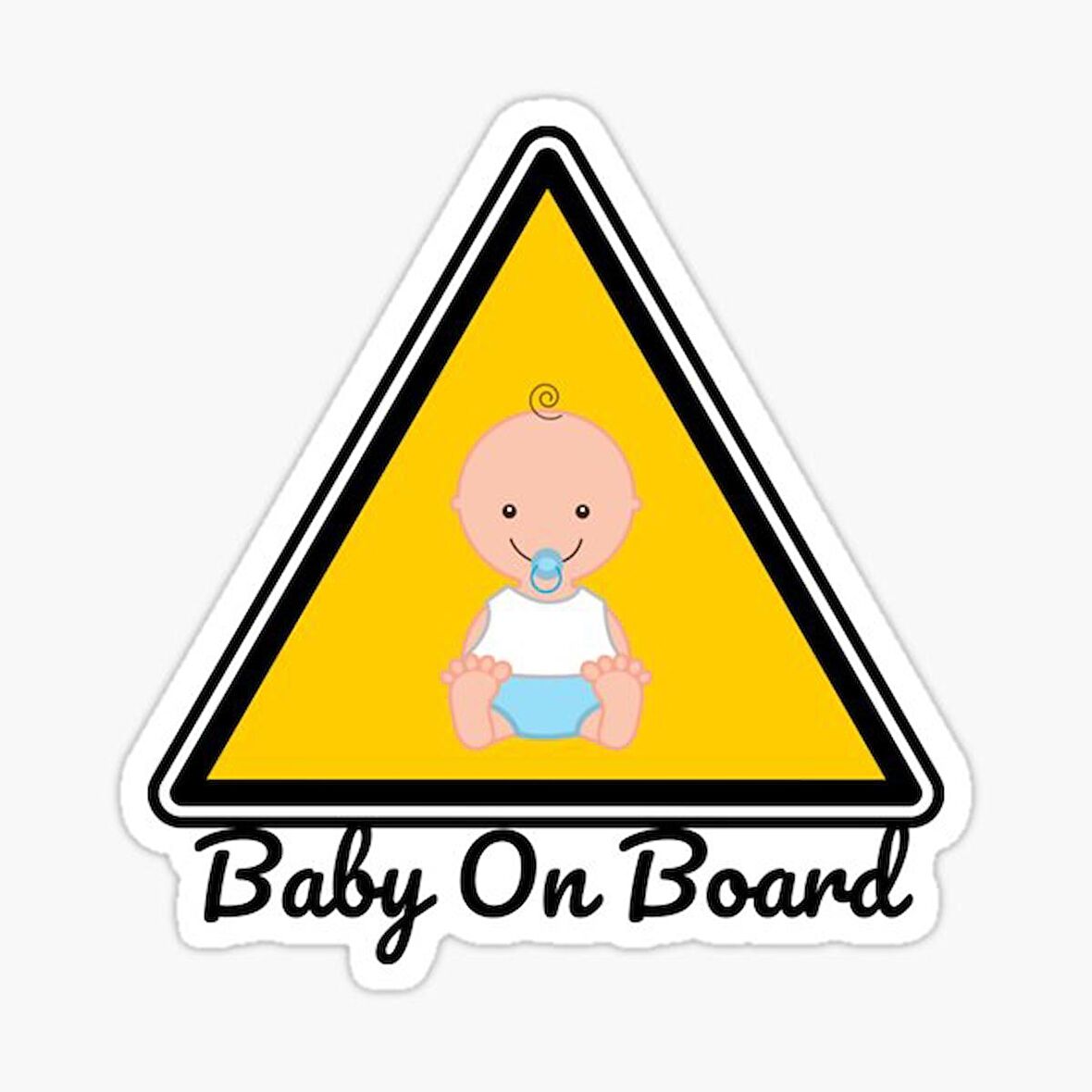 Arabada Bebek Var Sticker oto Yapıştırma Etiket 18cm MD5