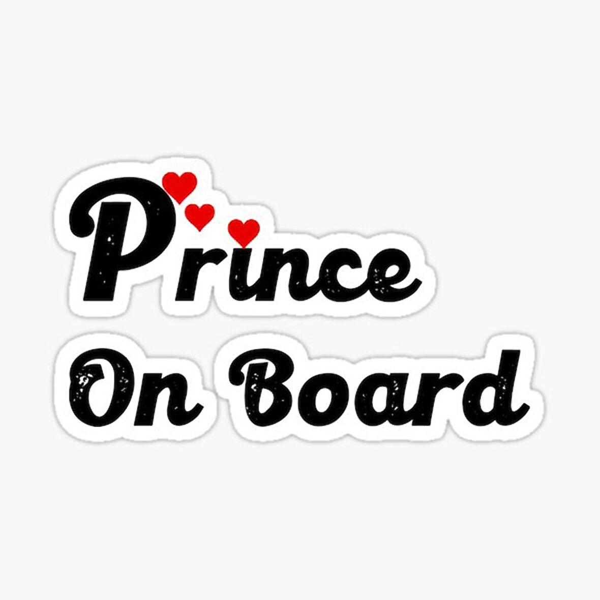 Arabada Prens var Araç Sticker Etiket 19CM md7