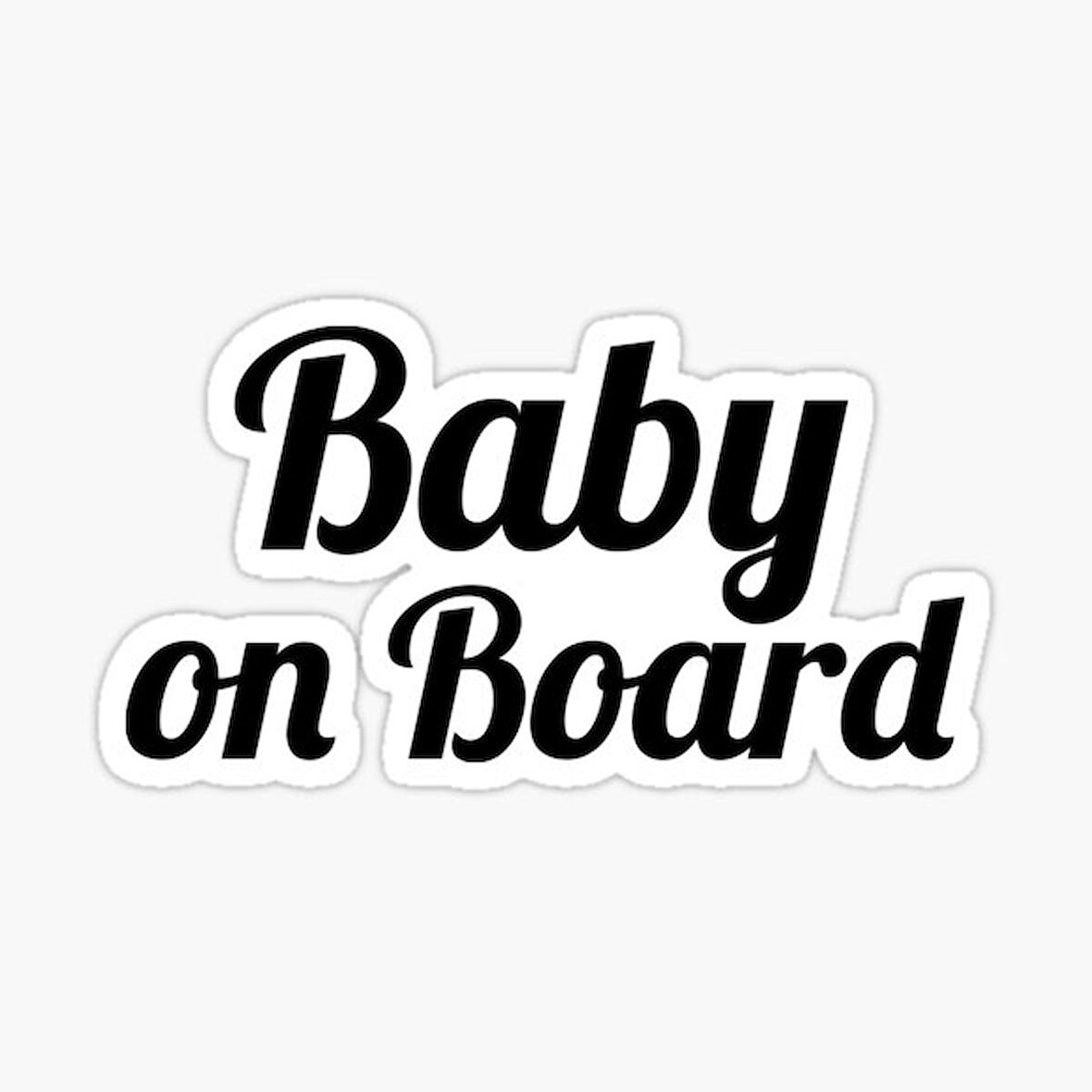 Baby On Board Arabada bebek var Araç Sticker Etiket 19CM md4