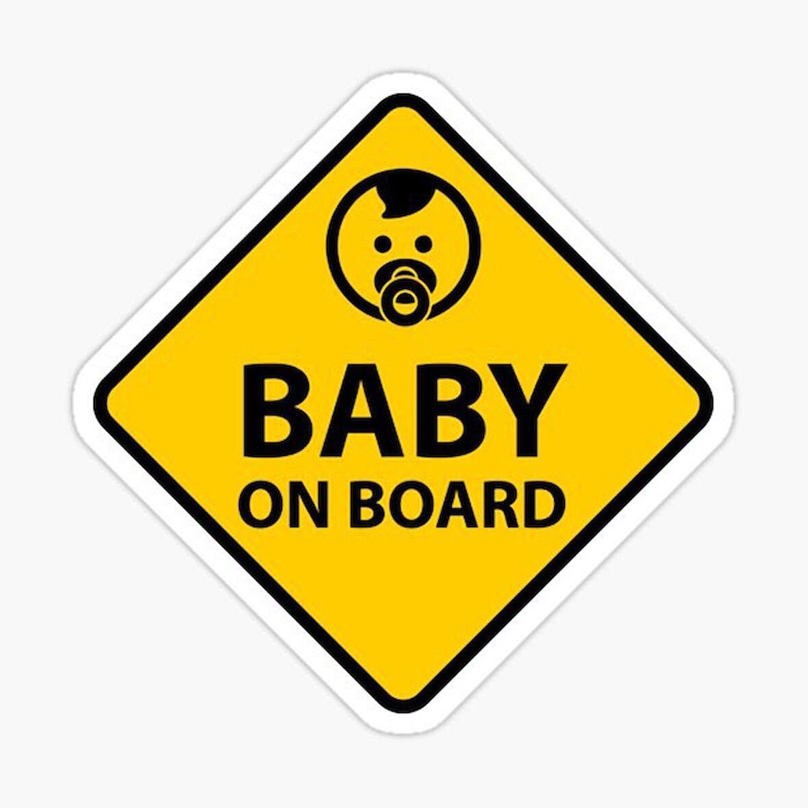 Baby On Board Arabada bebek var Araç Sticker Etiket 19CM md7