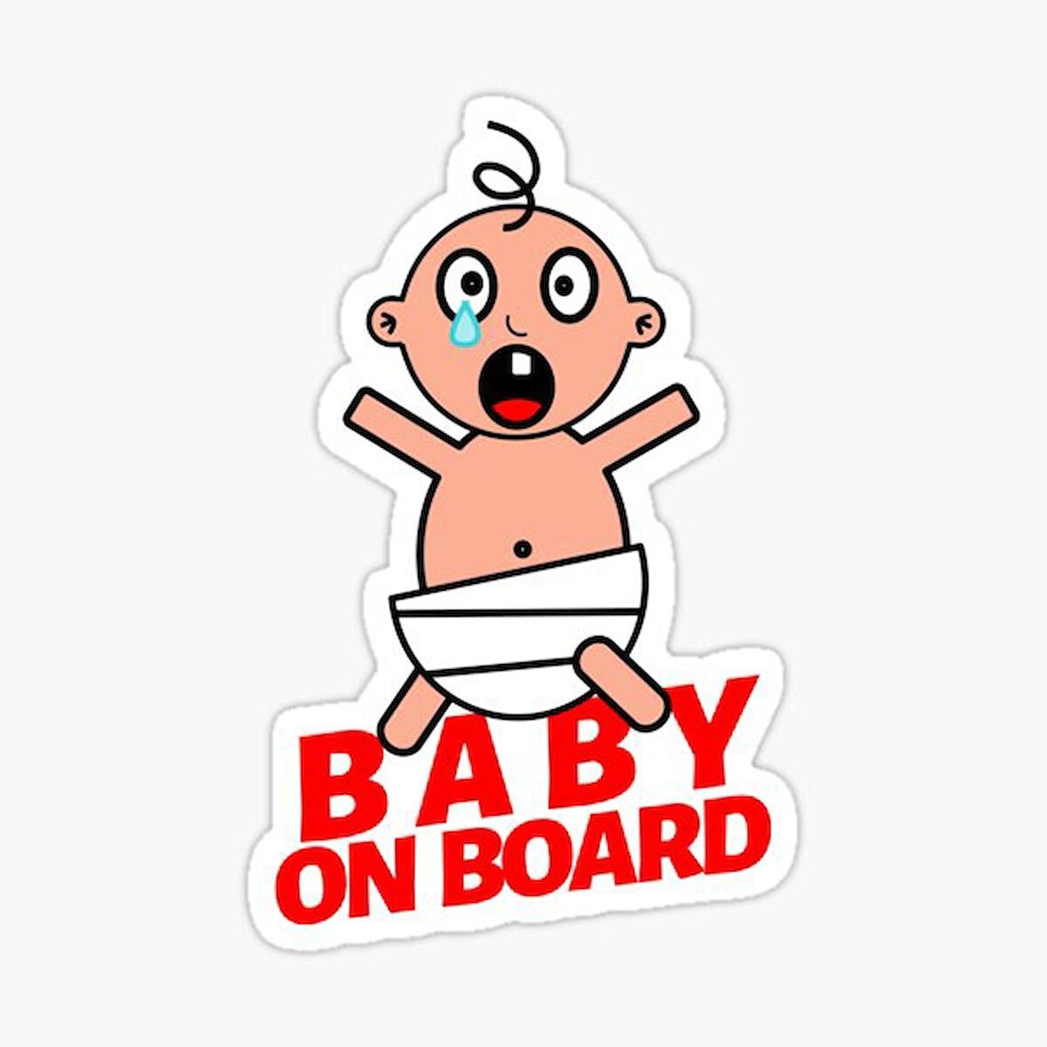 Baby On Board Arabada bebek var Araç Sticker Etiket 19CM md11