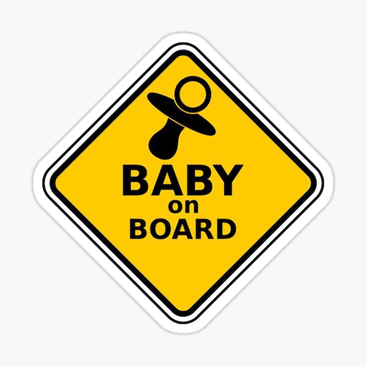 Baby On Board Arabada bebek var Oto Sticker Etiket 19CM md19