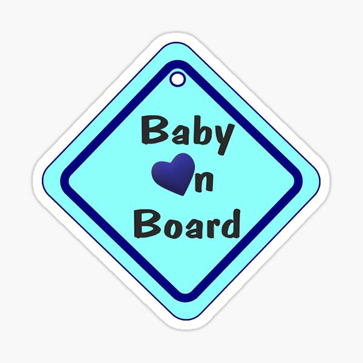 Baby On Board Arabada bebek var Sticker Etiket 19CM md2