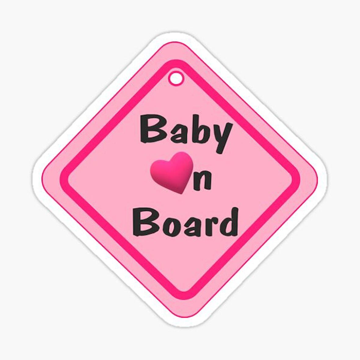 Baby On Board Arabada bebek var Sticker Etiket 19CM md5