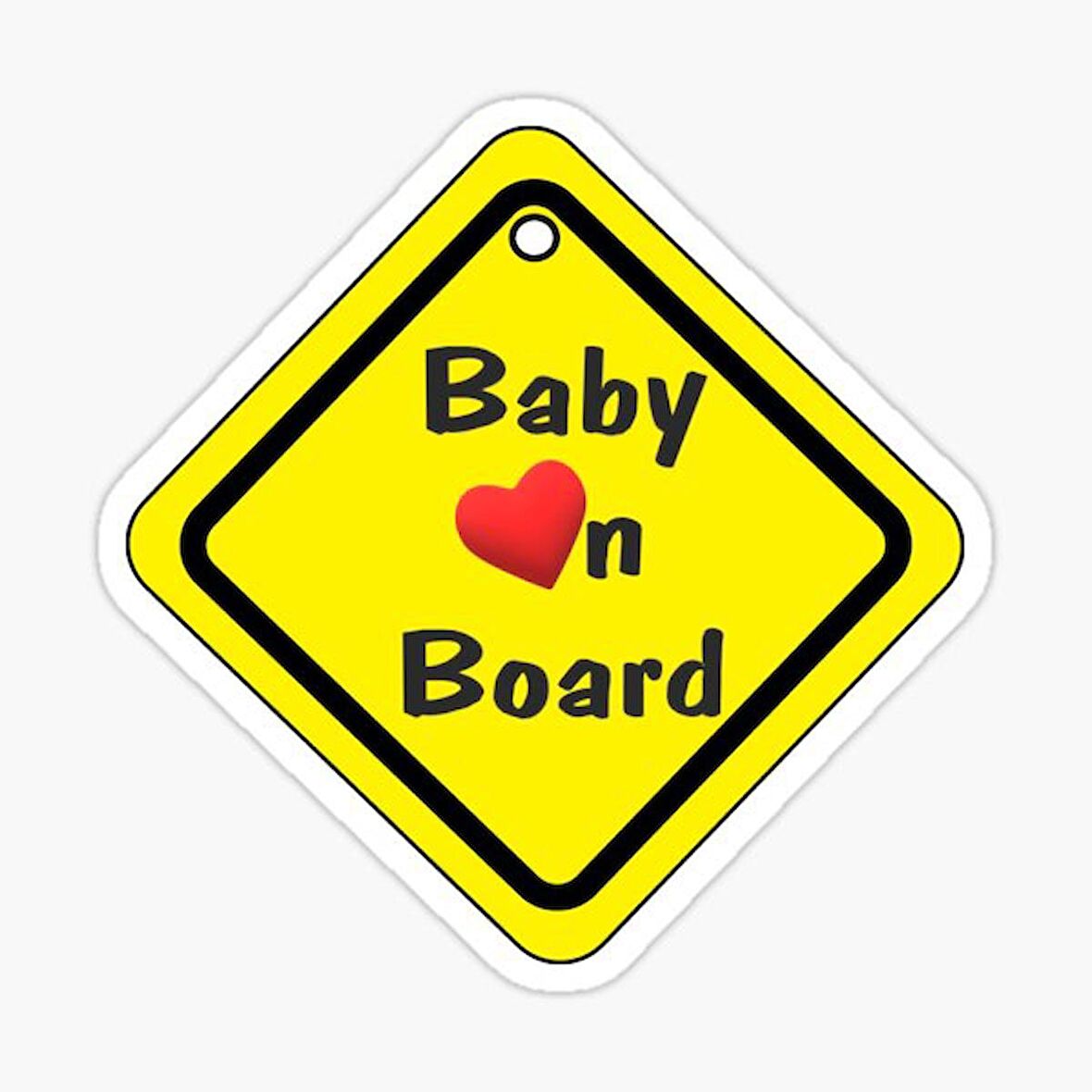 Baby On Board Arabada bebek var Sticker Etiket 19CM md7