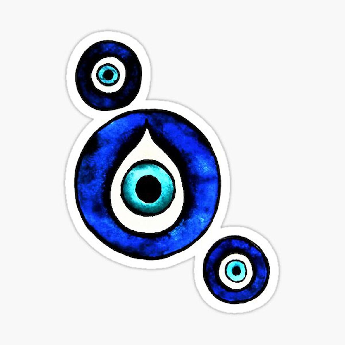 Nazar Araba Leptop Duvar ve Cam Yüzeyine Uygun 17cm md1