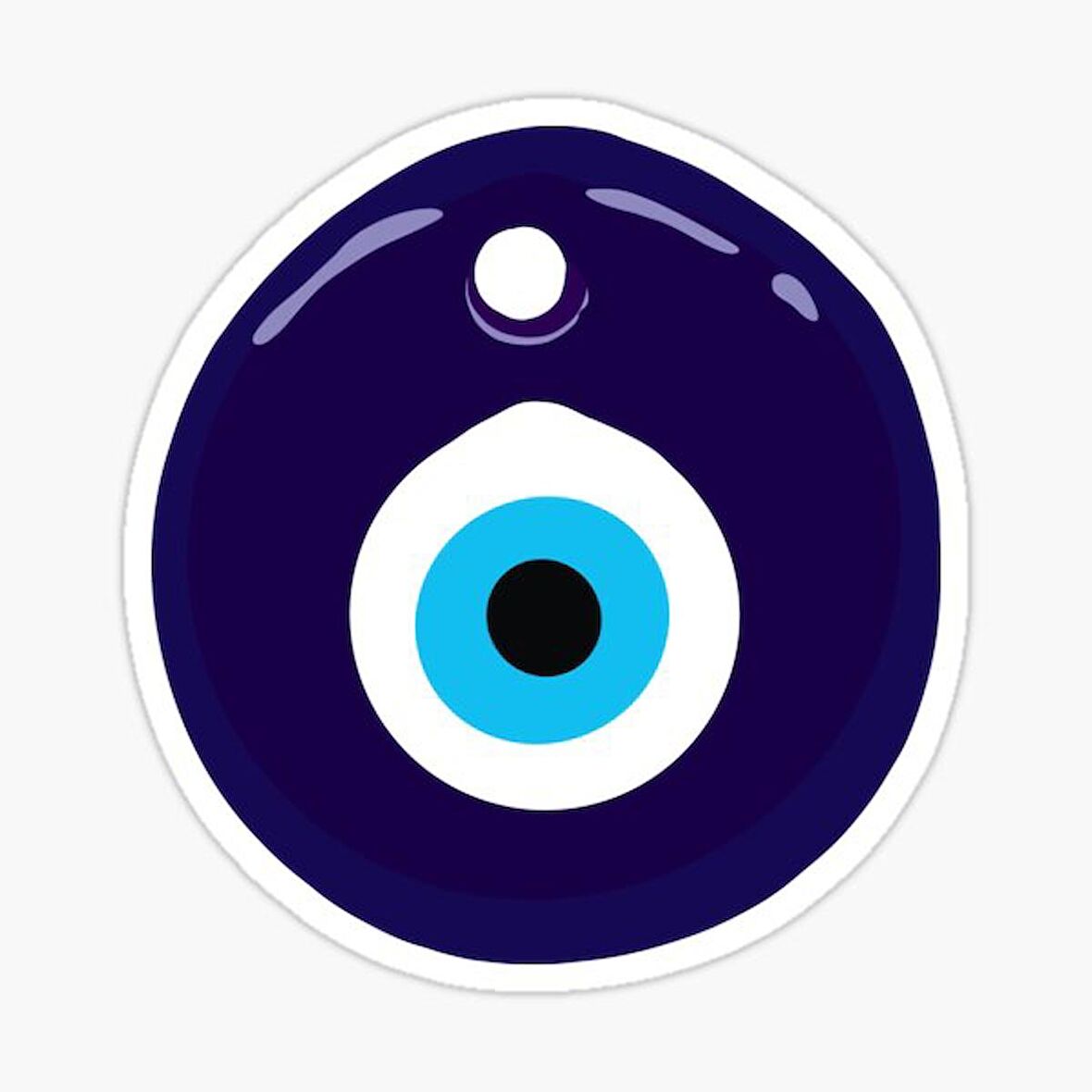 Nazar Boncuğu Sticker Araba 18cm Yapıştırma Etiket MD6