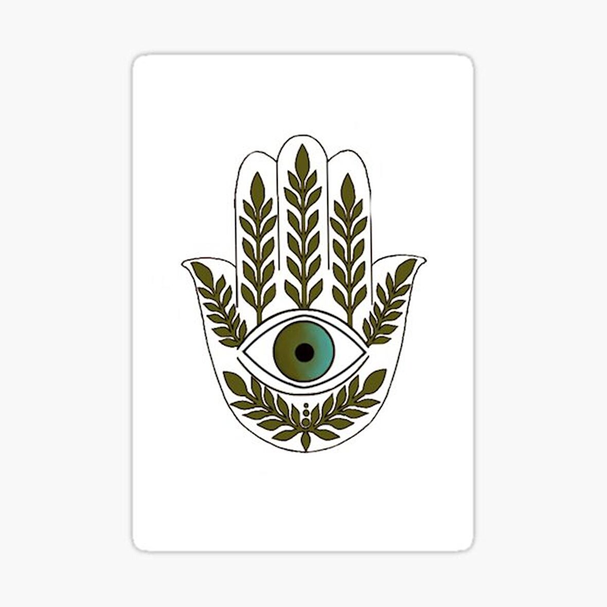 Nazar Boncuğu Sticker Duvar 18cm Yapıştırma Etiket MD6