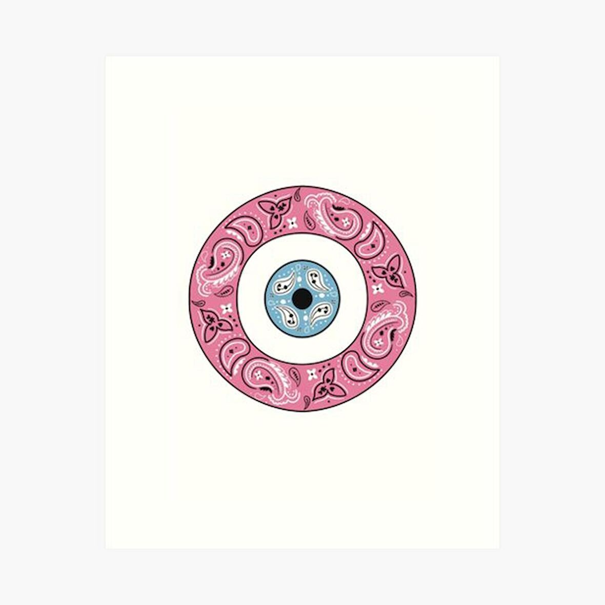 Nazar Boncuğu Sticker Duvar 18cm Yapıştırma Etiket MD9