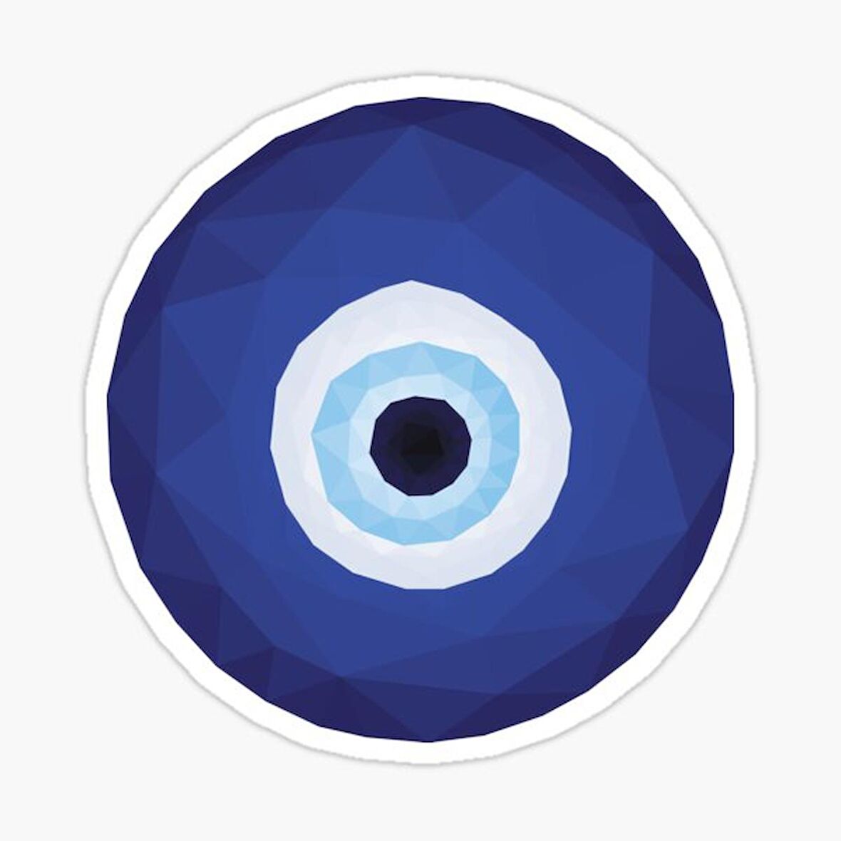 Nazar Boncuğu Yapıştırması Sticker Duvar Araba Md3 18cm