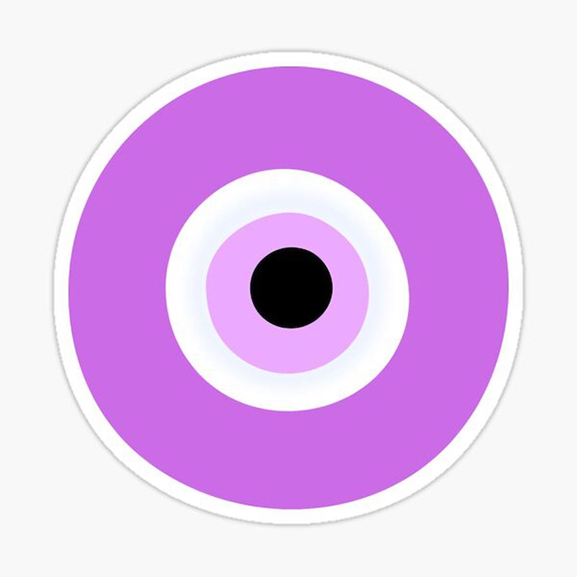 Nazar Boncuğu Yapıştırması Sticker Duvar Araba Md5 18cm