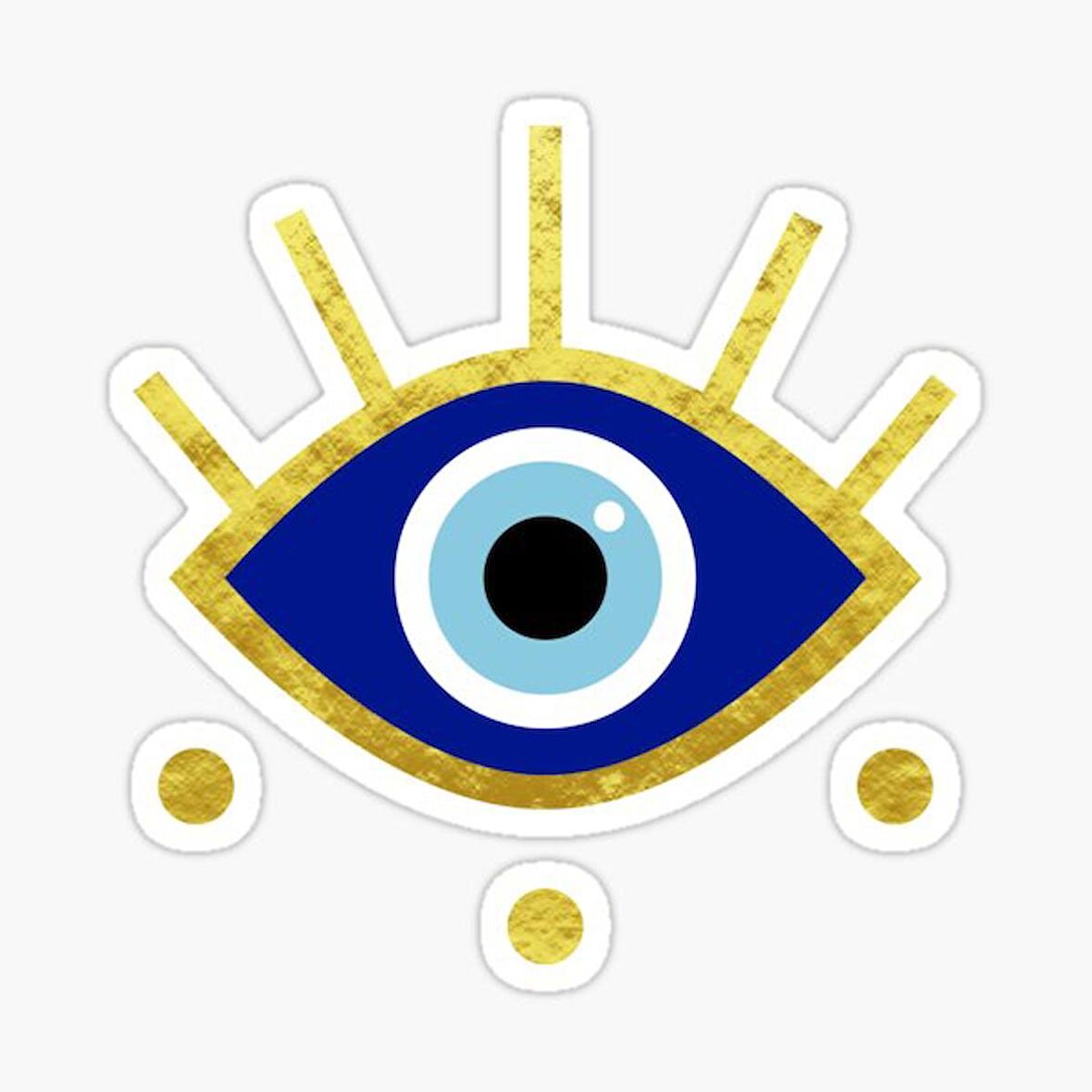 Nazar Etiketi Araba Leptop Duvar ve Cam  17cm md5