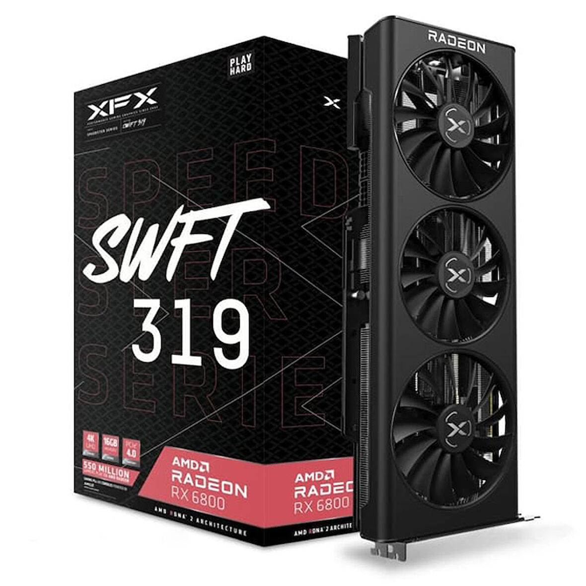 XFX Speedster SWFT 319 RX 6800 256 Bit GDDR6 16 GB Ekran Kartı