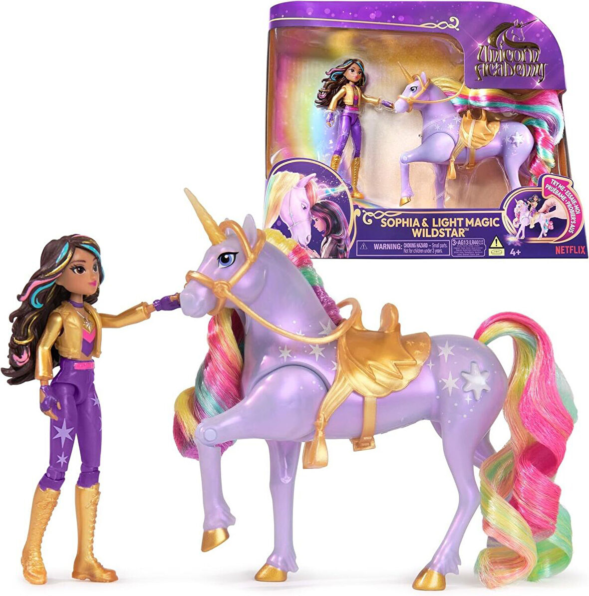 SPİN MASTER Unicorn Academy Sophia & Light Magic Wildstar