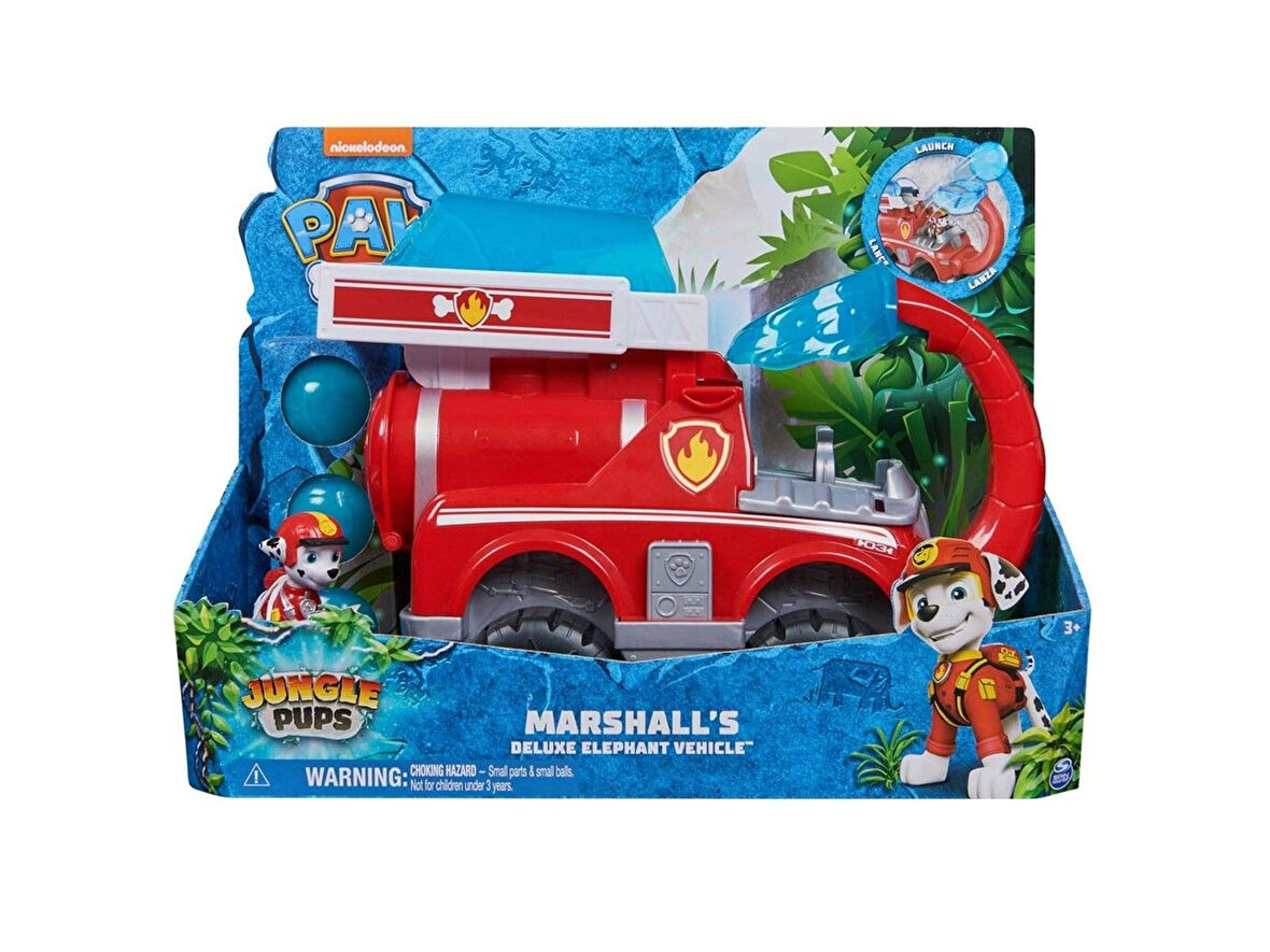 SPİN MASTER Paw Patrol Jungle Pups Deluxe Marshall Vehicle