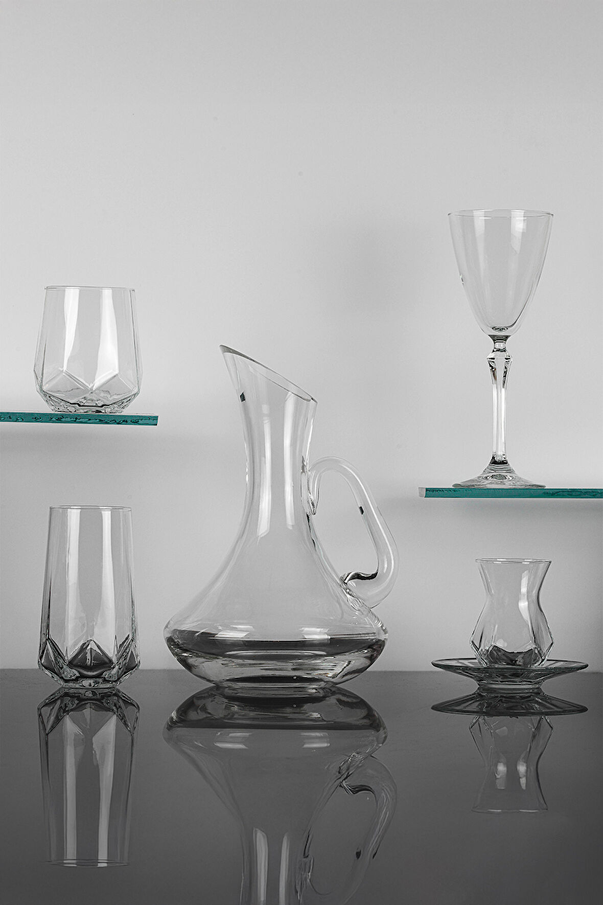 61 Parça 12 Kişilik Diamond Bardak-Meşrubat-Su Takımı