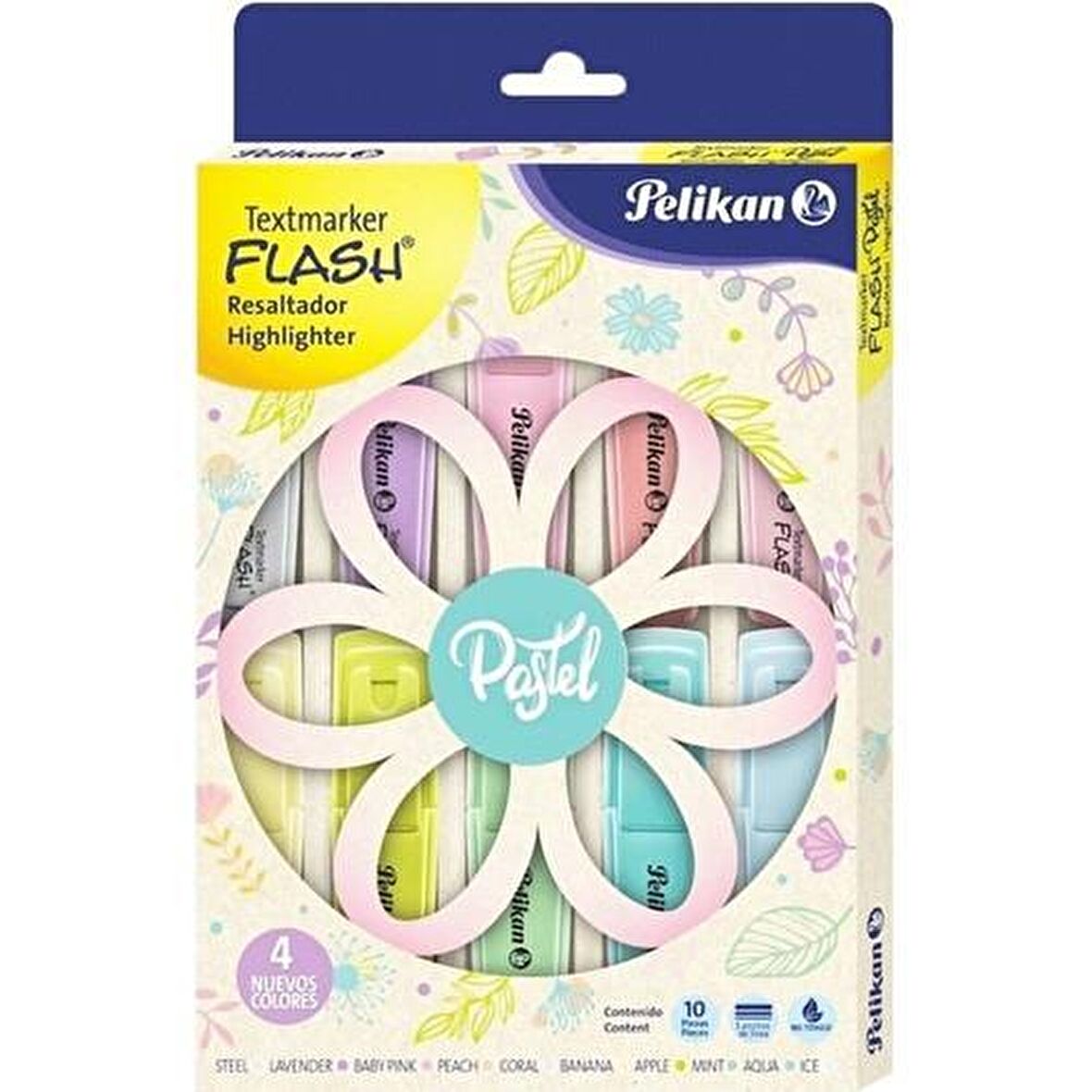 Pelikan Fosforlu Kalem Pastel Renkler 10'lu Paket