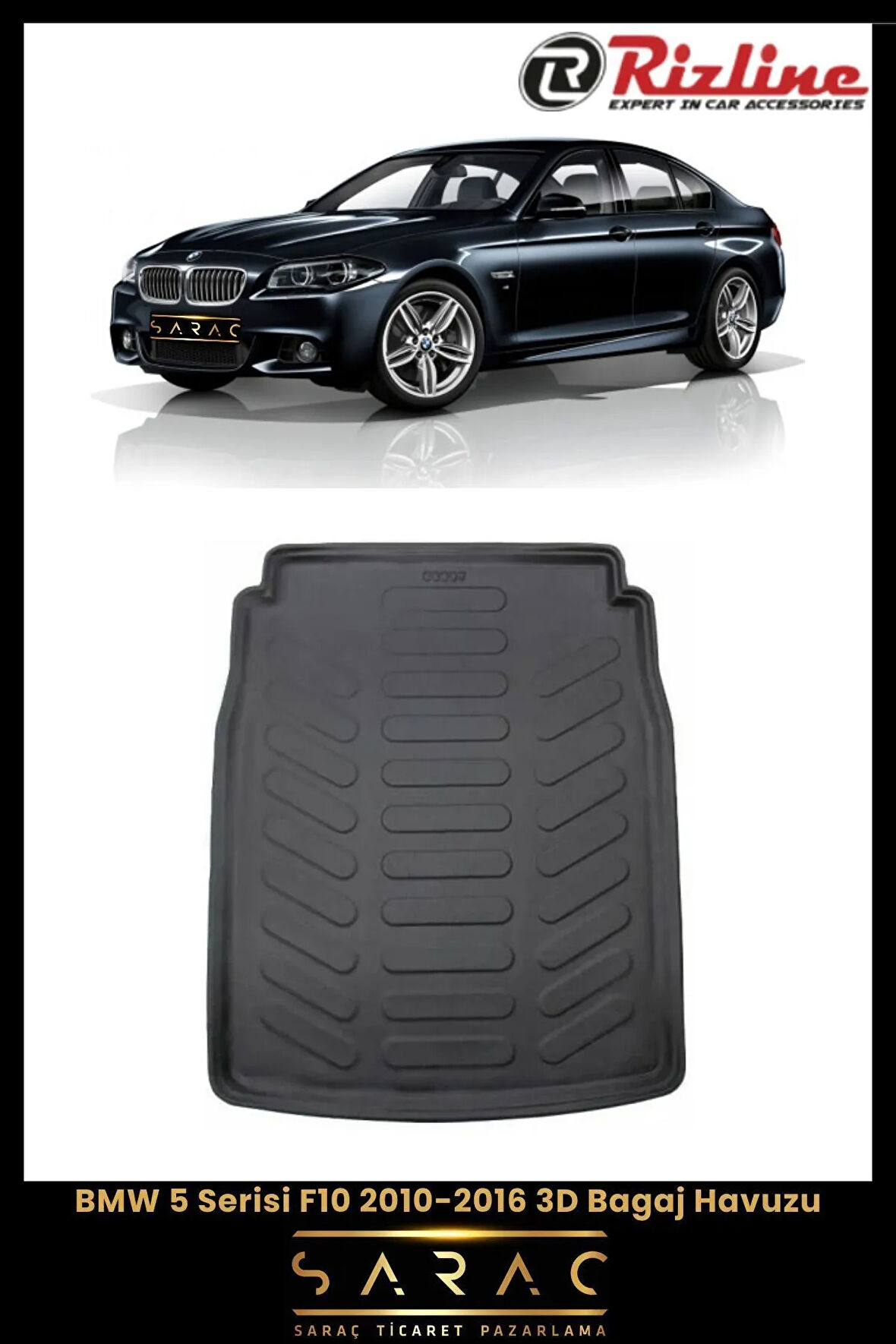 Rizline BMW 5 Serisi F10 2013 Model 3D Bagaj Havuzu