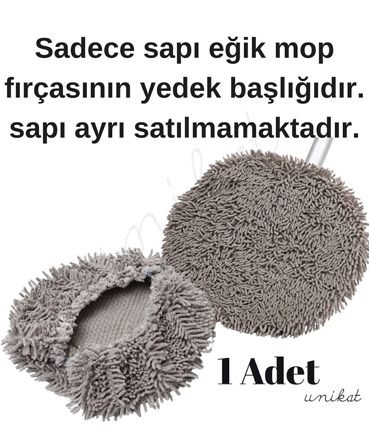 Yedek Başlık 1 Adet – Yeni Nesil Teleskopik Eğik Başlıklı Yıkama Mopu 