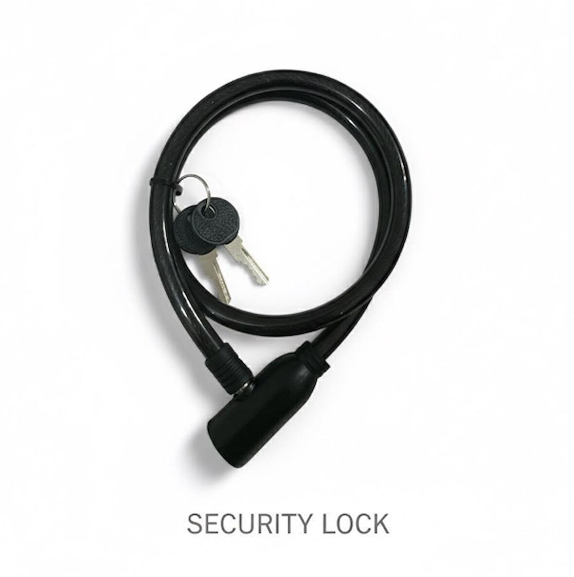 Anahtarlı Güvenlik Kilidi - Bisiklet / Motosiklet / Scooter İçin Çelik Halatlı Kilit