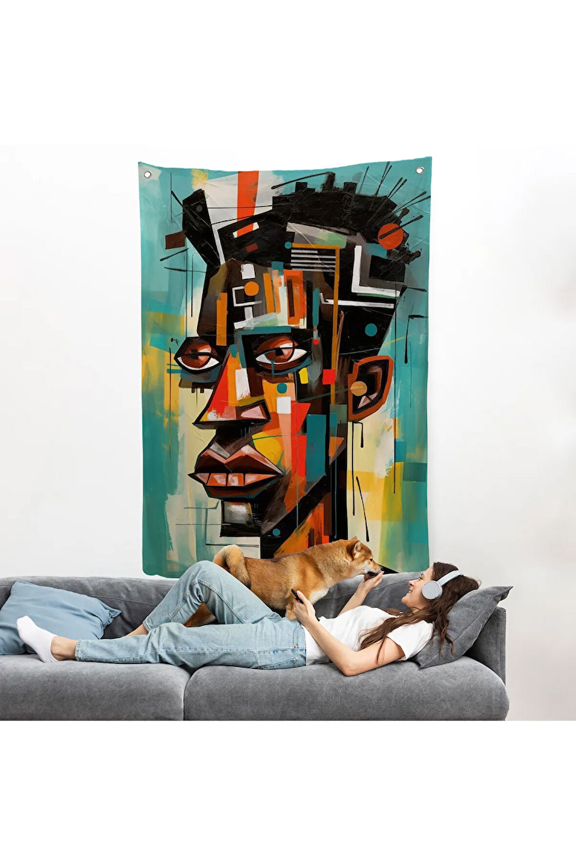 Afrikalı Genç Erkek Duvar Örtüsü-7803