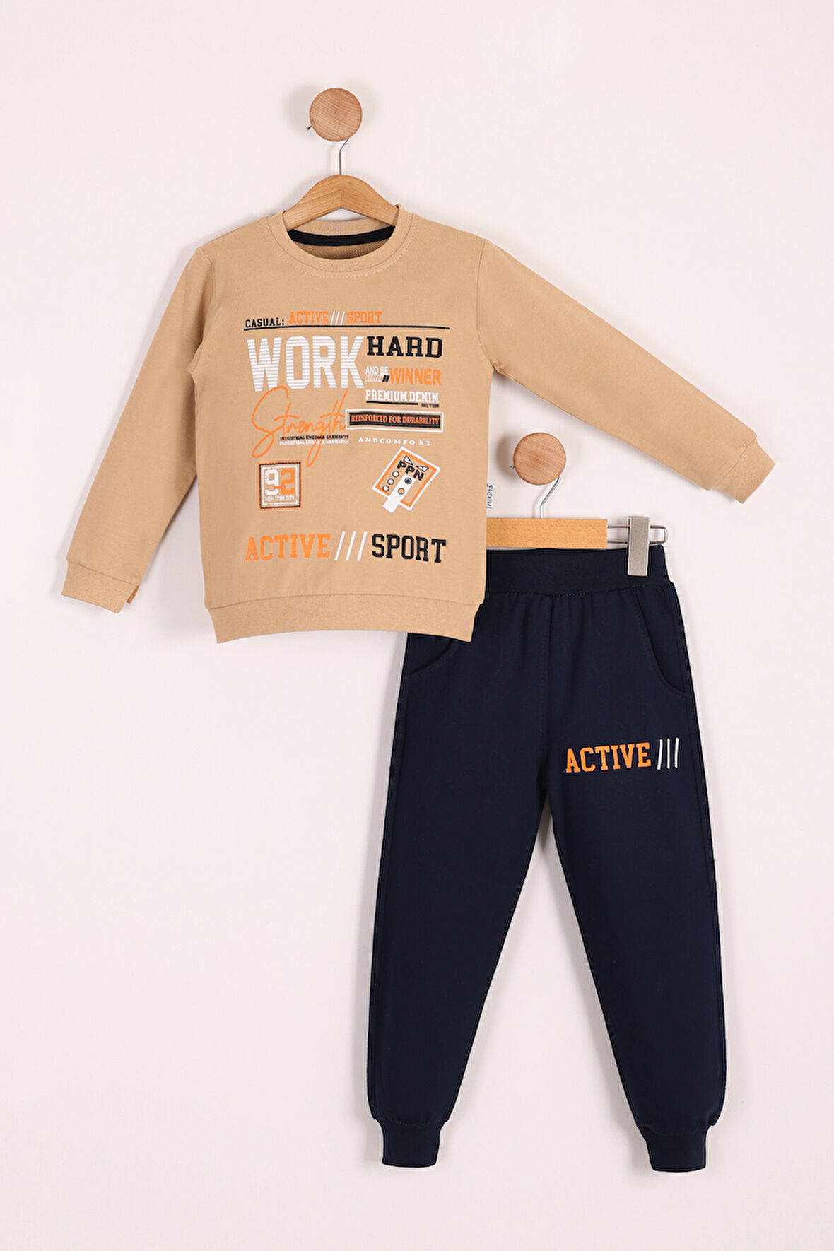 Work Baskılı Erkek Çocuk Eşofman MNK3112