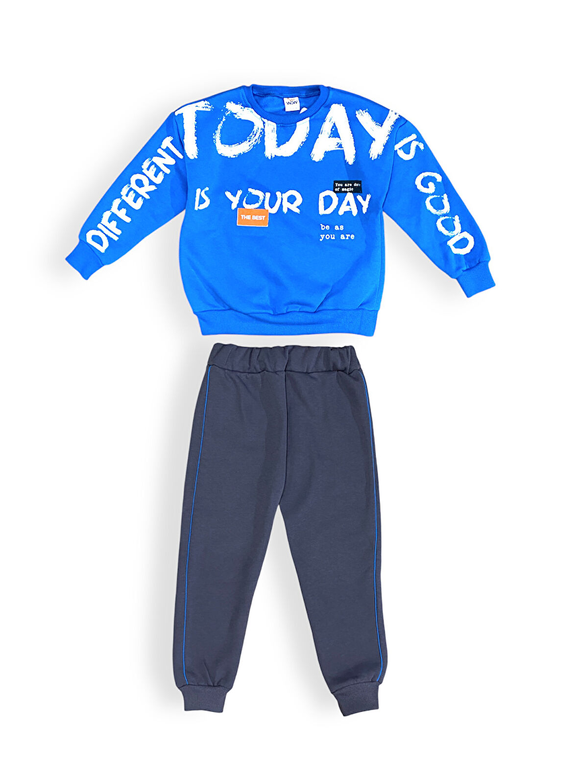 3iplik İçi Polarlı Çocuk Eşofman MNK415169