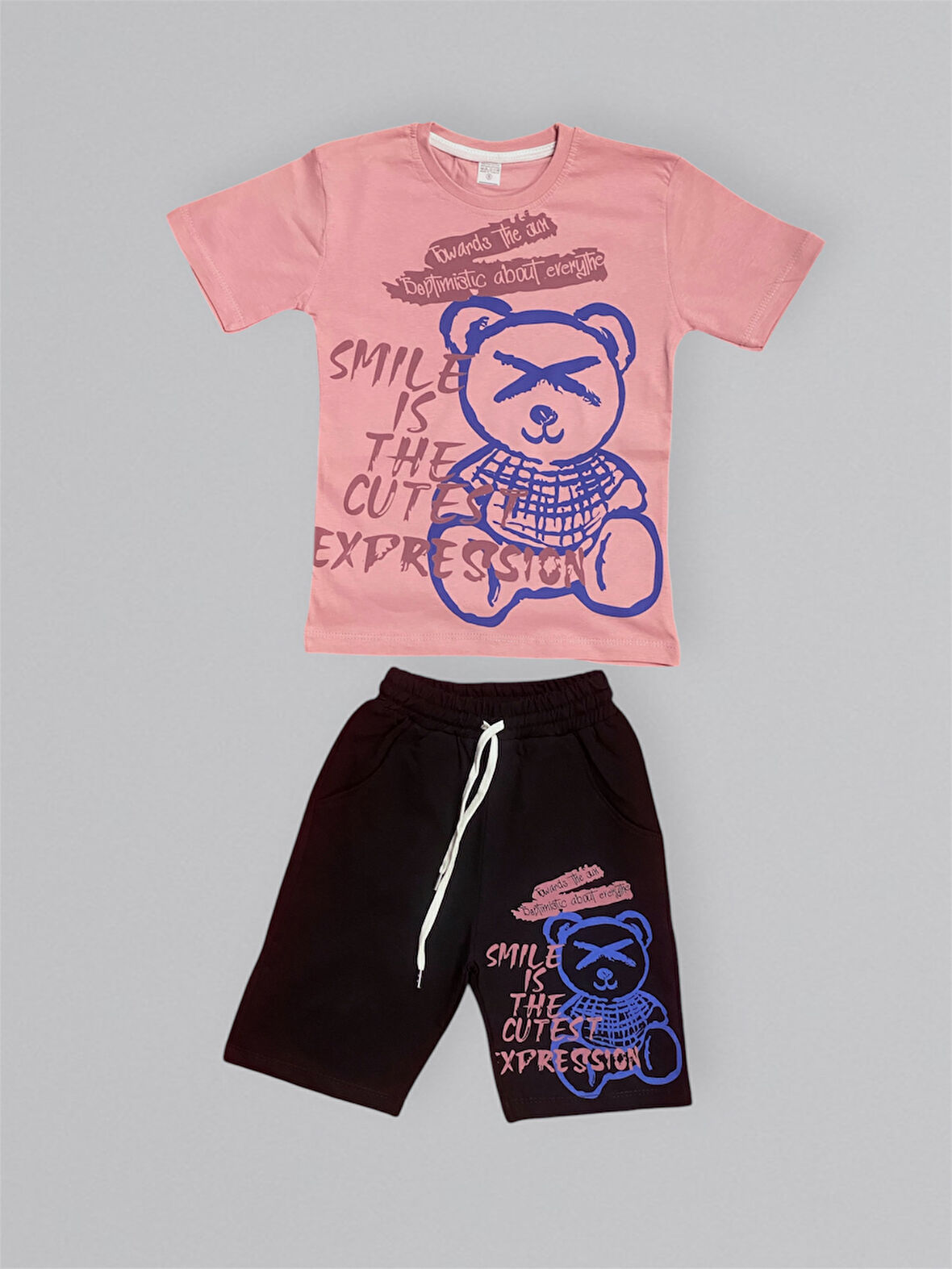 Baskılı Erkek Çocuk Tişört Şortlu Takım M00715