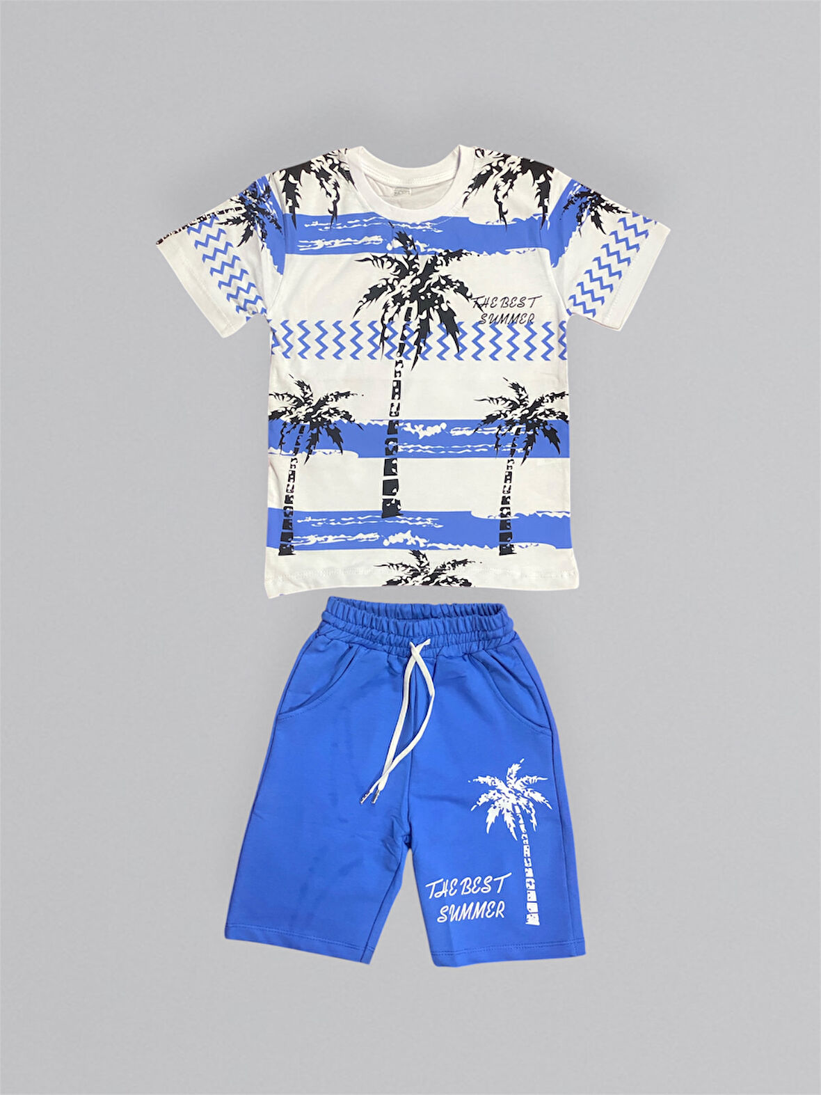 Baskılı Erkek Çocuk Tişört Şortlu Takım M00715