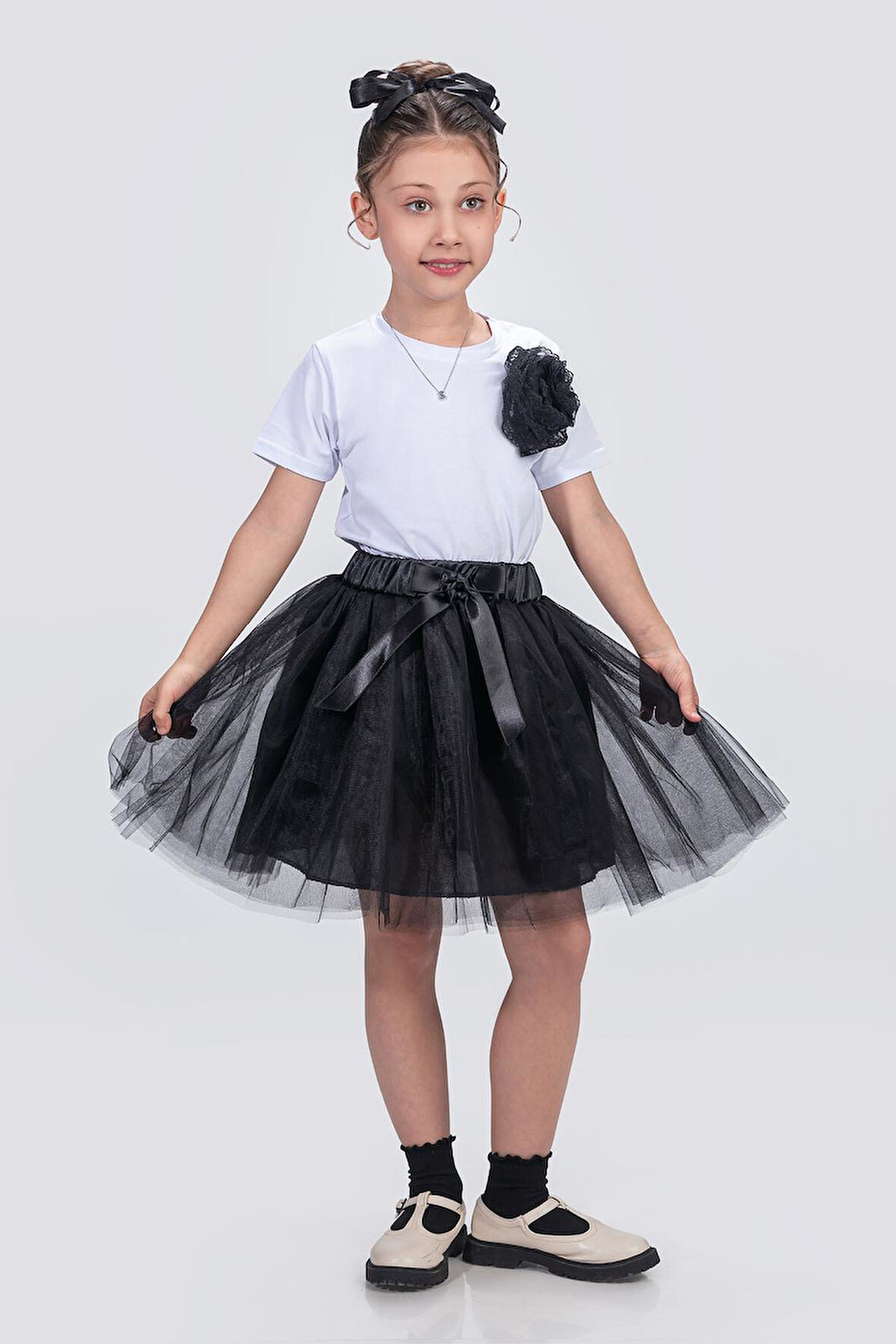 Gökkuşağı Tütülü Kız Çocuk Parti Etek M00727