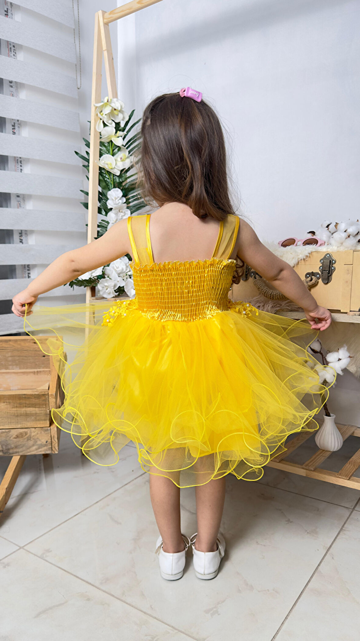 İncili Kız Çocuk Daisy Elbise MNK0585