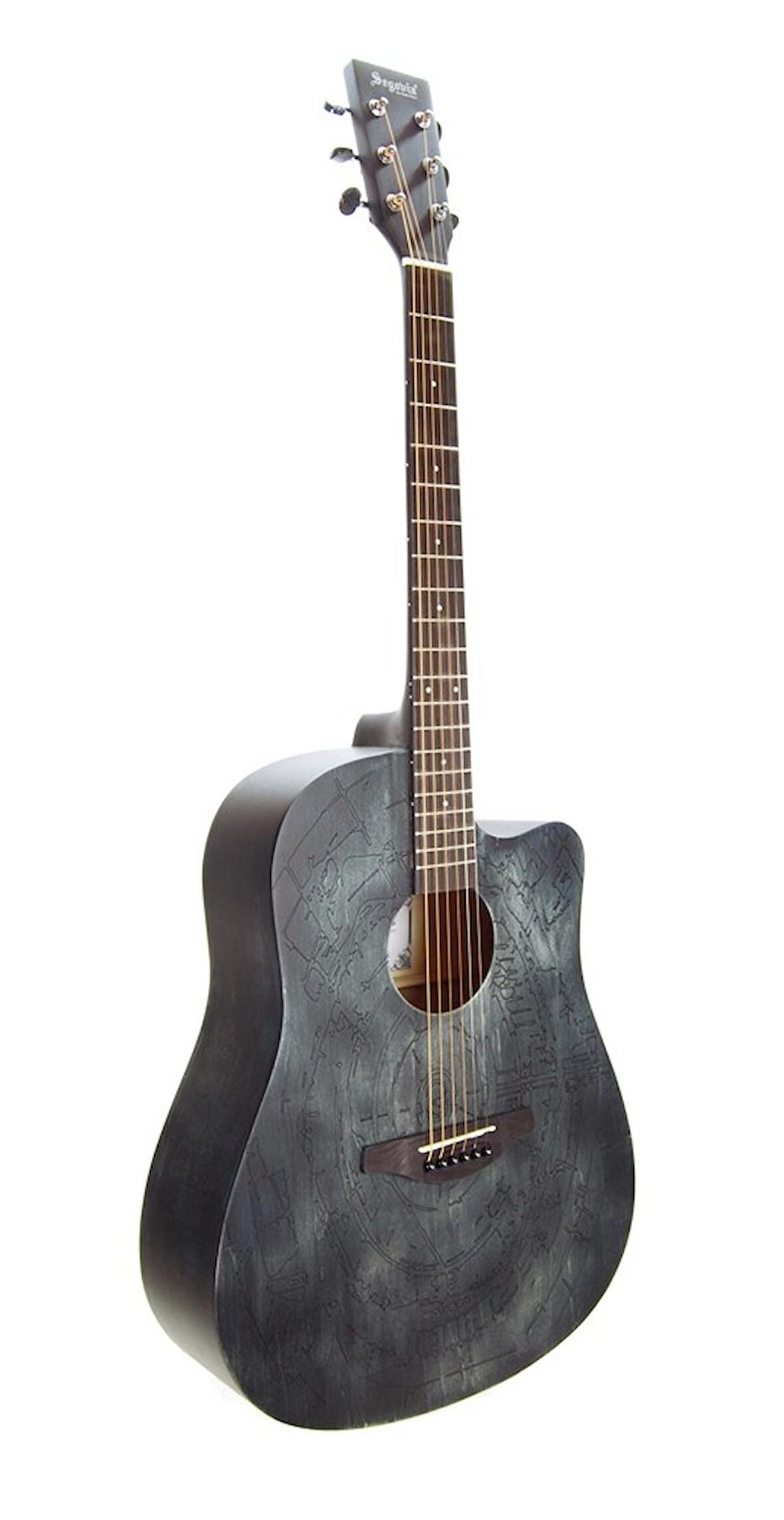 Akustik Gitar Segovıa Otantik Siyah SGA41SL
