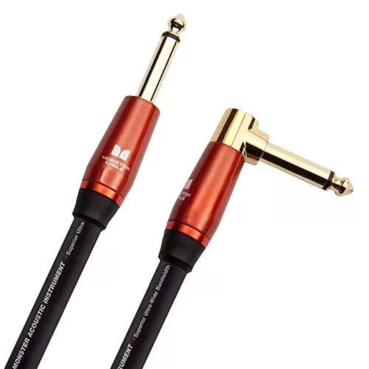 Monster Cable Prolink Acoustic Instrument Cable - Right Angle To Straight | 3.6mt