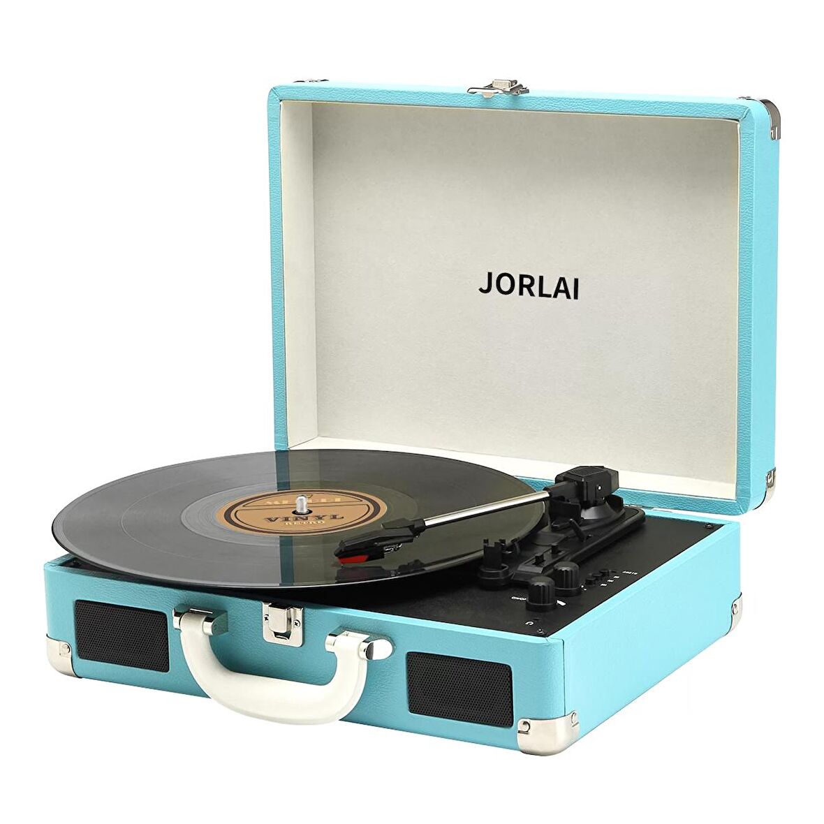 Jorlaı T316 Retro Çanta Pikap - Pc Mp3 Kayıt - Rca - 33 45 78 Devir  Turkuaz