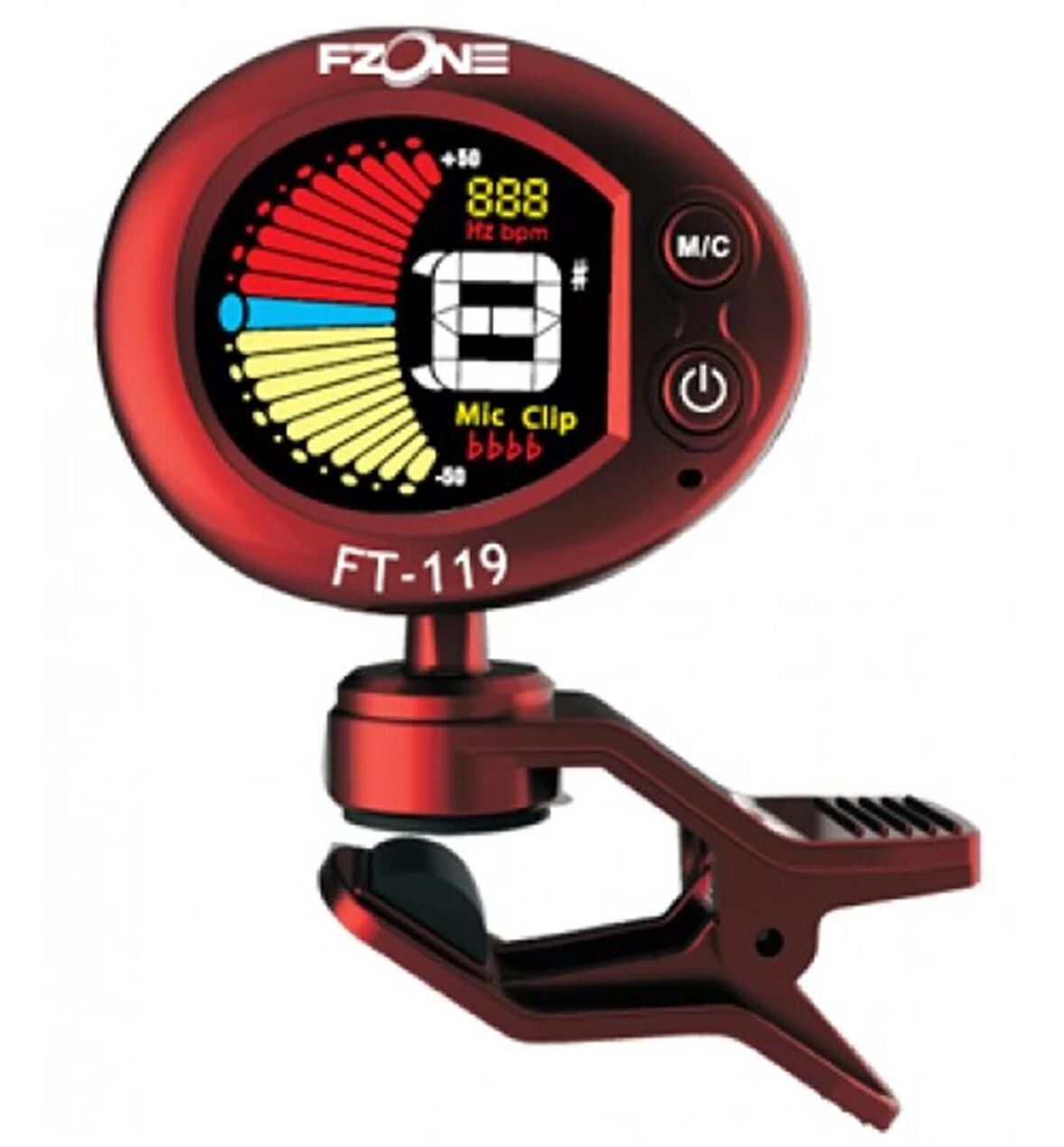 Fzone Chromatic Kırmızı Tuner Ft119