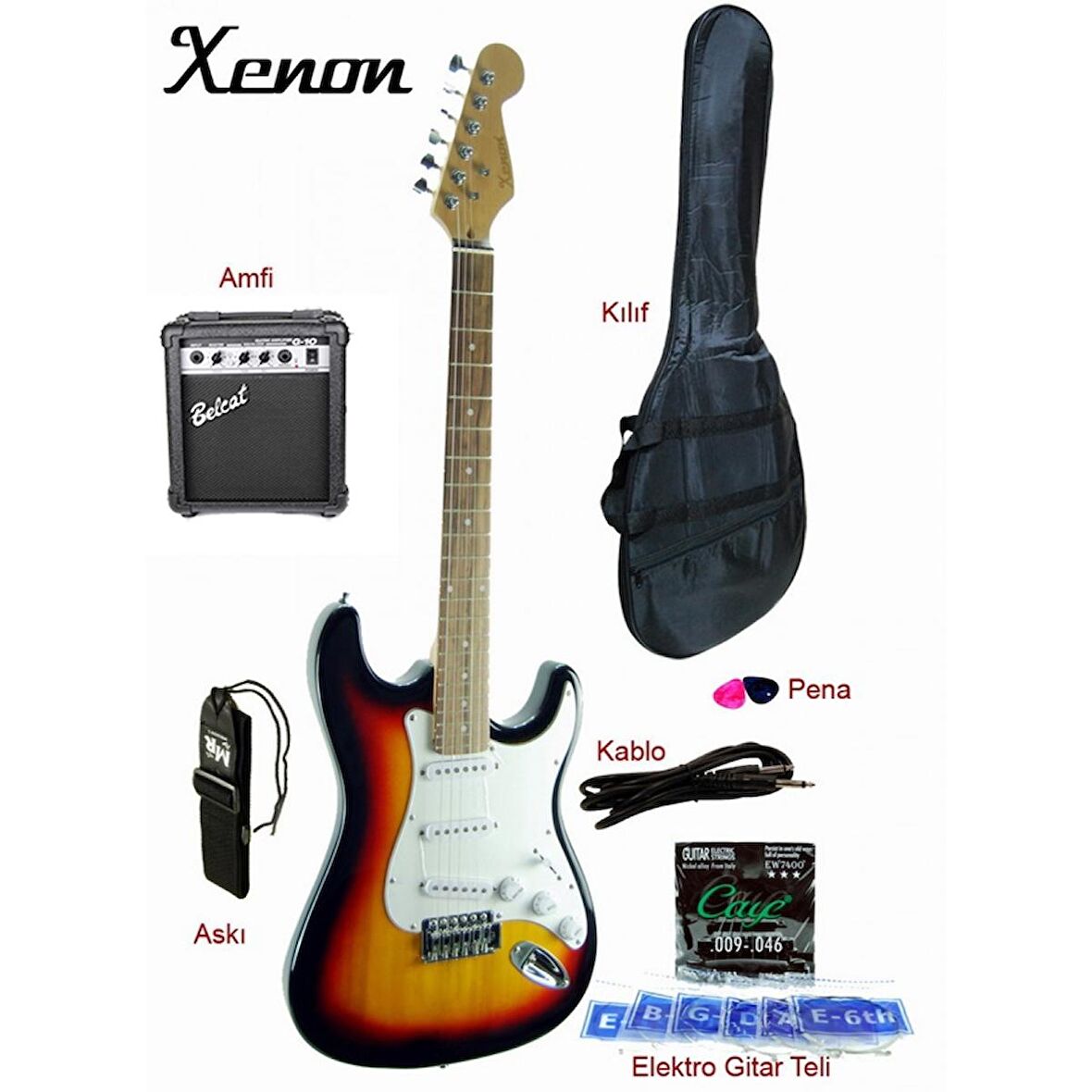 Elektro Gitar Seti XNE3SBSET