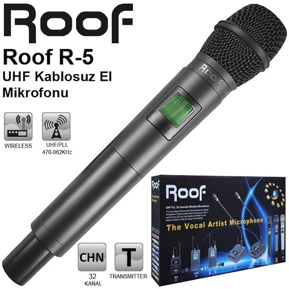 Roof R-5 El  Kablosuz El Mikrofonu