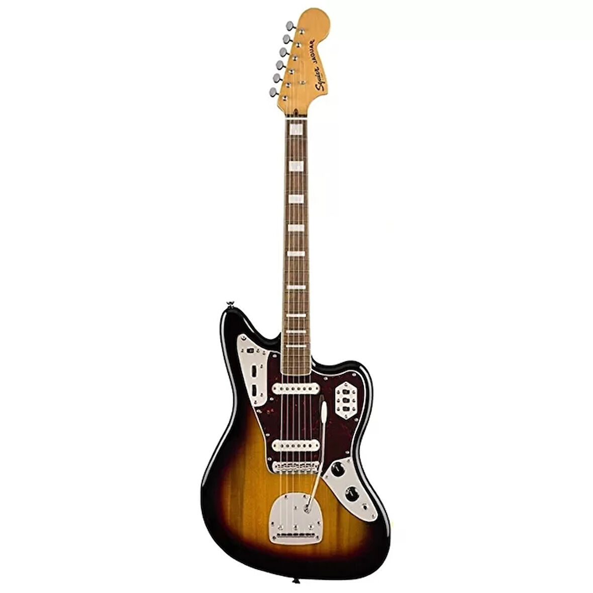 Squier Classic Vibe 70s Jaguar Laurel Klavye 3-color Sunburst Elektro Gitar