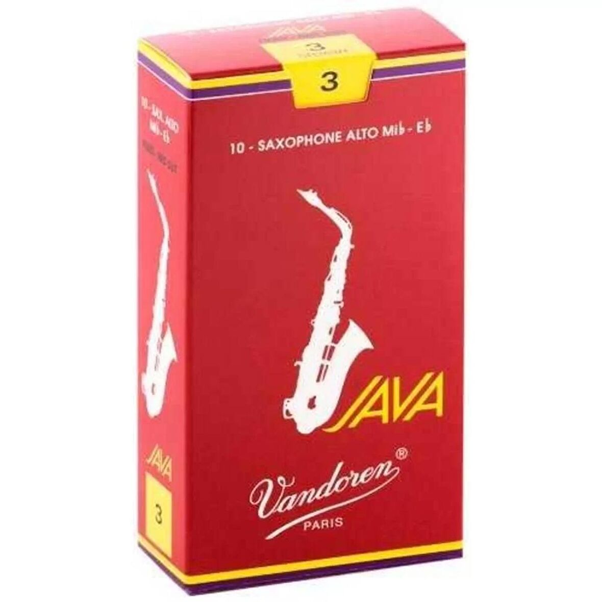 Vandoren Sr263r Java Red Cut Alto Sax Kamışı (10'lu) No. 3