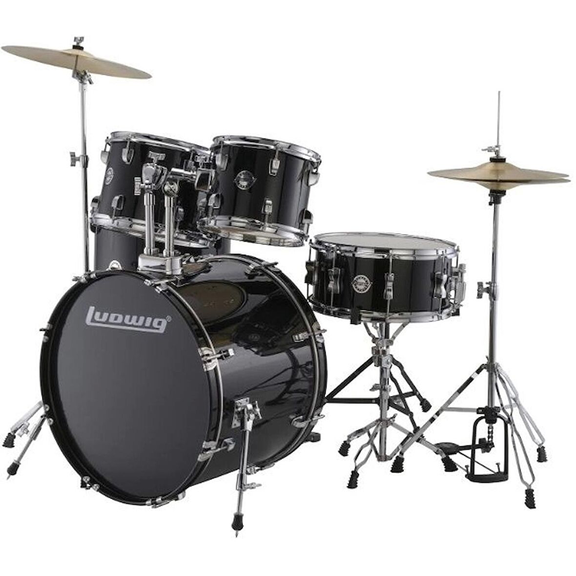 Ludwig Accent Fuse Black Sparkle Akustik Davul Seti